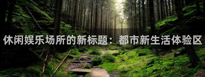 壹号娱乐体育f开户：休闲娱乐场所的新标题：都市新生活体验区