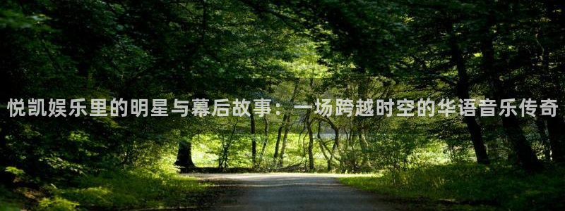 壹号娱乐2登录：悦凯娱乐里的明星与幕后故事：一场跨越时空的华语音乐传奇